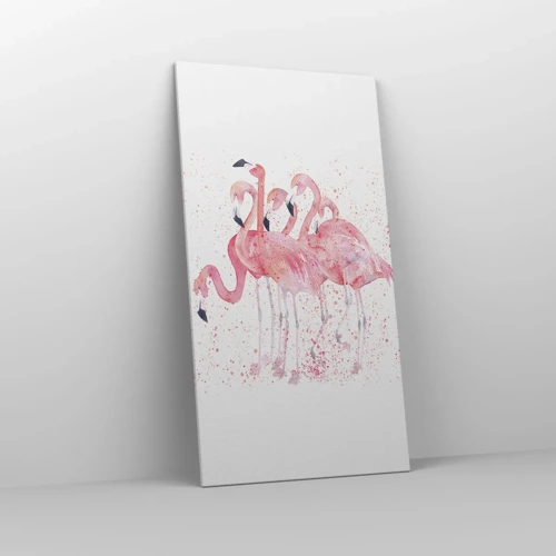 Impression sur toile - Image sur toile - Ensemble rose - 65x120 cm