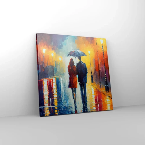 Impression sur toile - Image sur toile - Ensemble – une nuit colorée - 30x30 cm