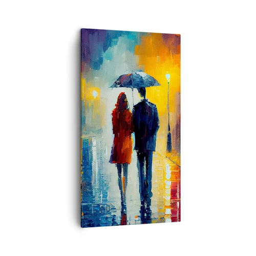 Impression sur toile - Image sur toile - Ensemble – une nuit colorée - 45x80 cm