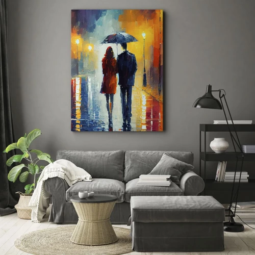 Impression sur toile - Image sur toile - Ensemble – une nuit colorée - 45x80 cm