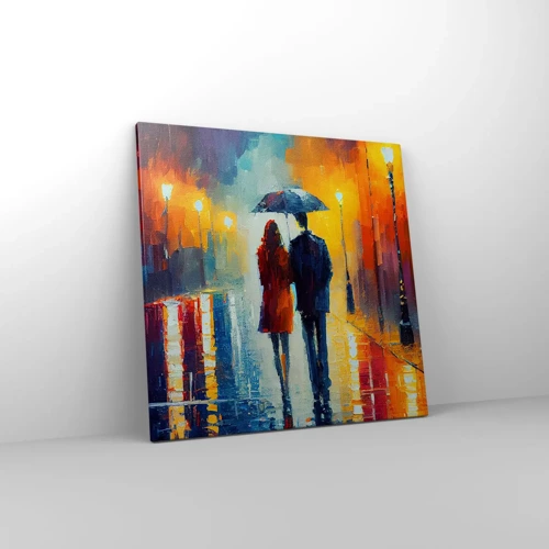 Impression sur toile - Image sur toile - Ensemble – une nuit colorée - 60x60 cm