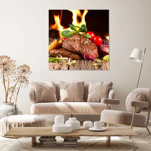 Impression sur toile - Image sur toile - Ensorcelé par la braise - 30x30 cm