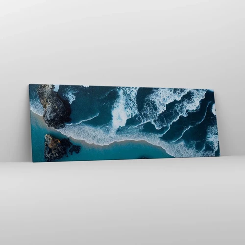 Impression sur toile - Image sur toile - Enveloppé par les vagues - 140x50 cm