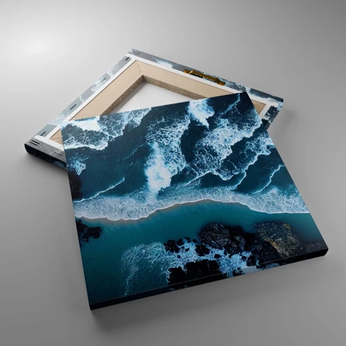 Impression sur toile - Image sur toile - Enveloppé par les vagues - 30x30 cm