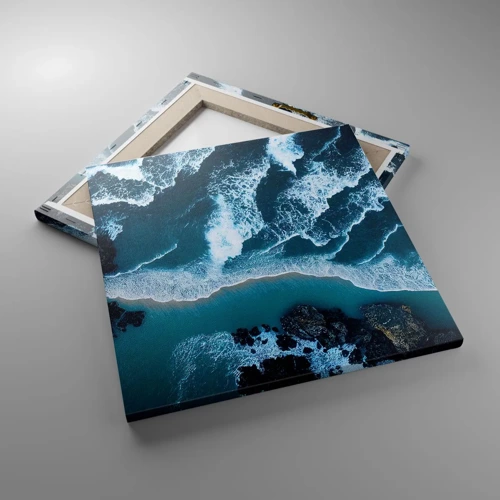 Impression sur toile - Image sur toile - Enveloppé par les vagues - 40x40 cm
