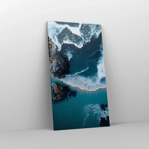 Impression sur toile - Image sur toile - Enveloppé par les vagues - 45x80 cm