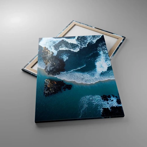 Impression sur toile - Image sur toile - Enveloppé par les vagues - 70x100 cm