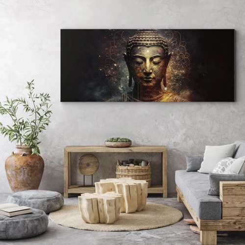 Impression sur toile - Image sur toile - Équilibre spirituel - 100x40 cm