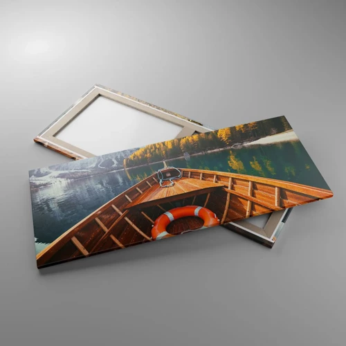 Impression sur toile - Image sur toile - Escapade en montagne - 120x50 cm