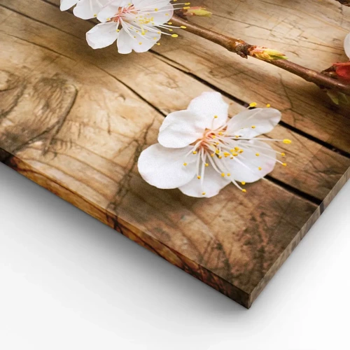 Impression sur toile - Image sur toile - Et c'est devenu le printemps - 100x40 cm