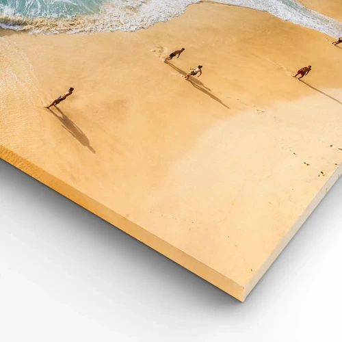 Impression sur toile - Image sur toile - Et ensuite le soleil, la plage… - 100x40 cm