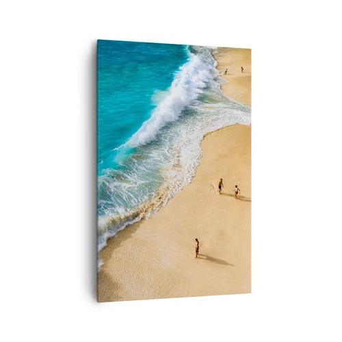 Impression sur toile - Image sur toile - Et ensuite le soleil, la plage… - 80x120 cm