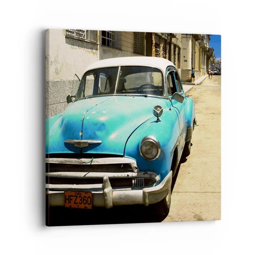 Impression sur toile - Image sur toile - Et vive Cuba ! - 40x40 cm