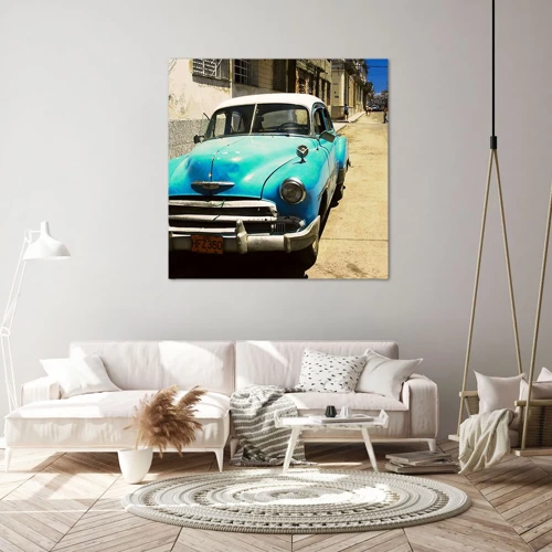 Impression sur toile - Image sur toile - Et vive Cuba ! - 40x40 cm