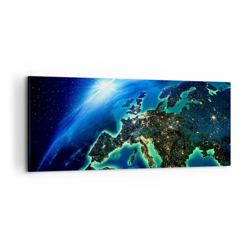 Impression sur toile - Image sur toile - Europe pétillante - 100x40 cm