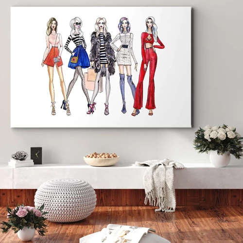 Impression sur toile - Image sur toile - Every week Fashion Week - 70x50 cm