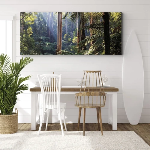 Impression sur toile - Image sur toile - Fable de la forêt - 100x40 cm