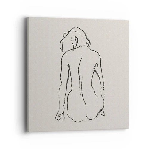 Impression sur toile - Image sur toile - Femme nue - 40x40 cm