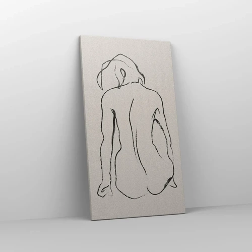 Impression sur toile - Image sur toile - Femme nue - 45x80 cm