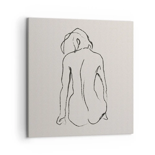 Impression sur toile - Image sur toile - Femme nue - 50x50 cm