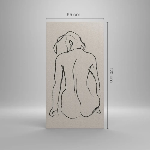 Impression sur toile - Image sur toile - Femme nue - 65x120 cm