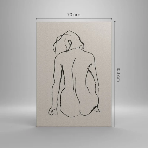 Impression sur toile - Image sur toile - Femme nue - 70x100 cm