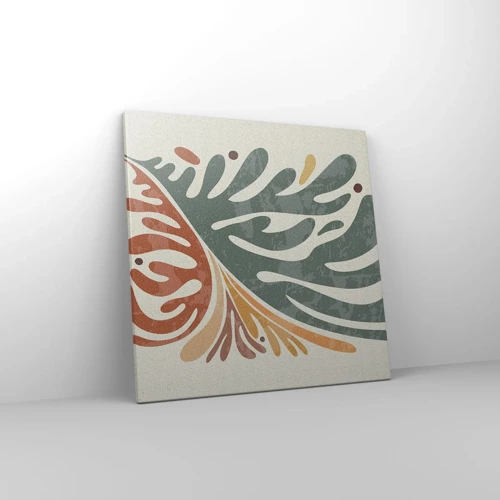 Impression sur toile - Image sur toile - Feuille multicolore - 50x50 cm