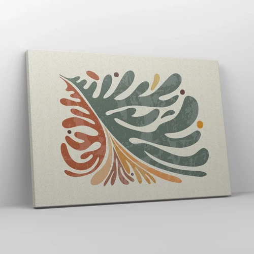 Impression sur toile - Image sur toile - Feuille multicolore - 70x50 cm