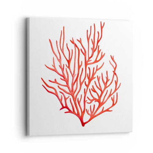 Impression sur toile - Image sur toile - Filigrane de corail - 30x30 cm