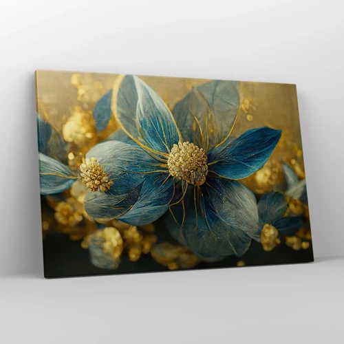 Impression sur toile - Image sur toile - Fleurir avec de l'or - 120x80 cm