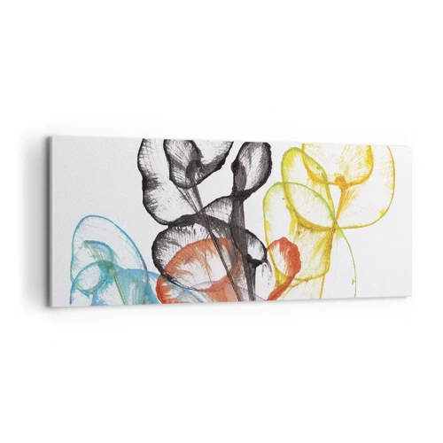 Impression sur toile - Image sur toile - Fleurs avec une âme - 100x40 cm