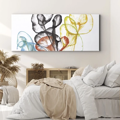 Impression sur toile - Image sur toile - Fleurs avec une âme - 100x40 cm