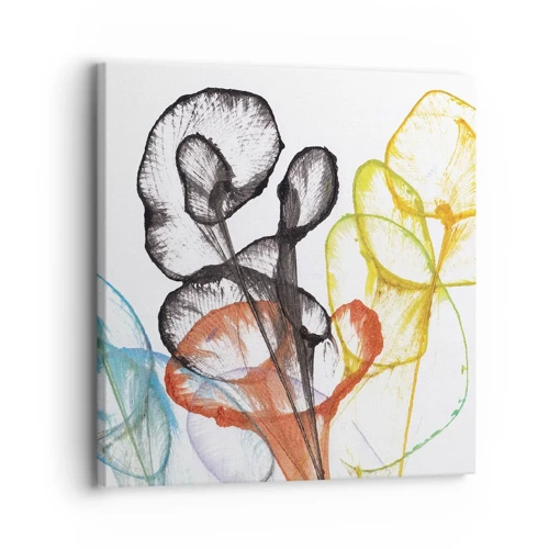 Impression sur toile - Image sur toile - Fleurs avec une âme - 30x30 cm