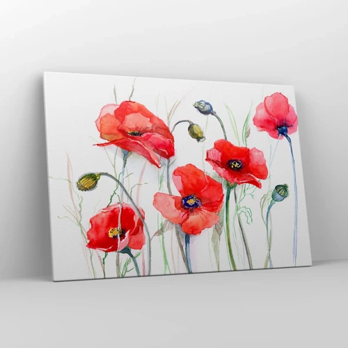 Impression sur toile - Image sur toile - Fleurs polonaises - 100x70 cm
