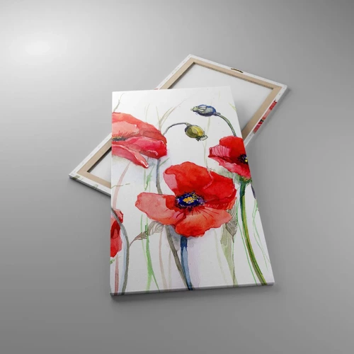 Impression sur toile - Image sur toile - Fleurs polonaises - 65x120 cm