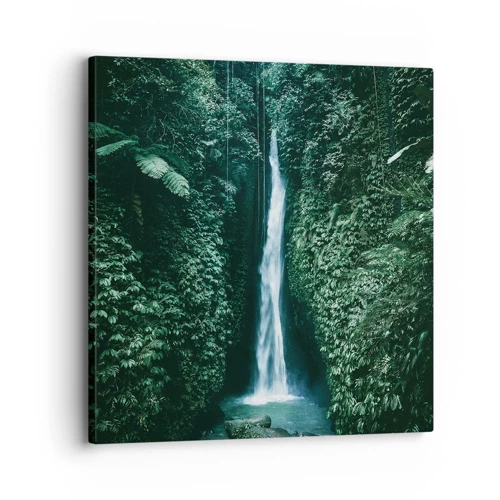 Impression sur toile - Image sur toile - Fontaine tropicale - 30x30 cm