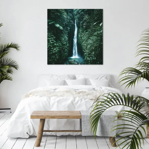 Impression sur toile - Image sur toile - Fontaine tropicale - 30x30 cm