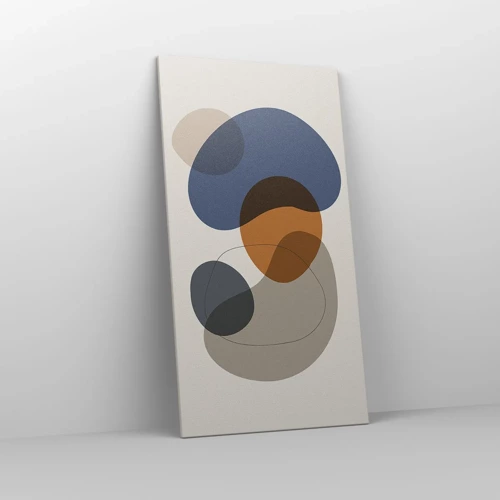 Impression sur toile - Image sur toile - Gouttes de couleur - 65x120 cm
