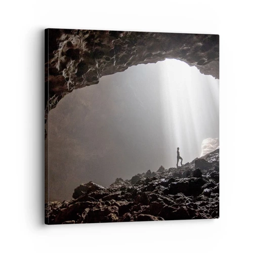 Impression sur toile - Image sur toile - Grotte lumineuse - 30x30 cm