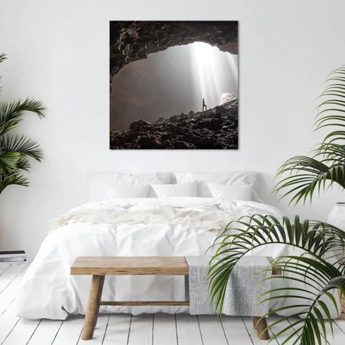 Impression sur toile - Image sur toile - Grotte lumineuse - 40x40 cm