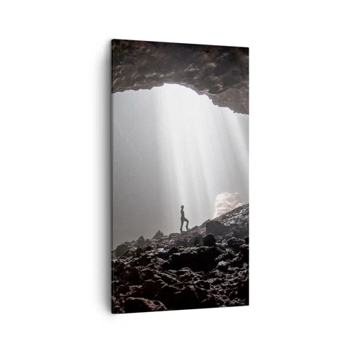 Impression sur toile - Image sur toile - Grotte lumineuse - 45x80 cm