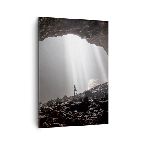 Impression sur toile - Image sur toile - Grotte lumineuse - 50x70 cm