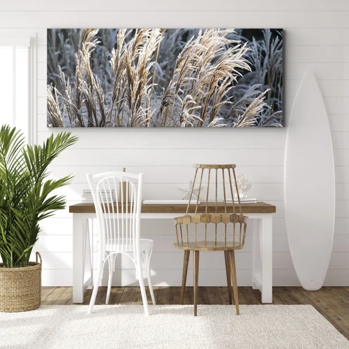 Impression sur toile - Image sur toile - Habillé de givre - 100x40 cm