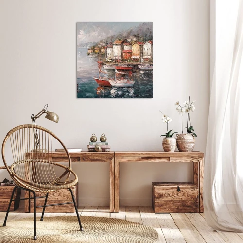 Impression sur toile - Image sur toile - Havre romantique - 40x40 cm