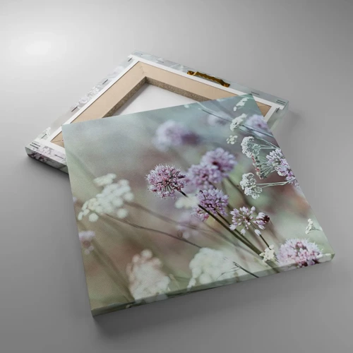 Impression sur toile - Image sur toile - Herbes douces en filigrane - 30x30 cm