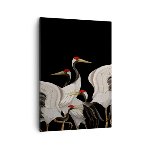 Impression sur toile - Image sur toile - Histoire d'oiseaux - 50x70 cm