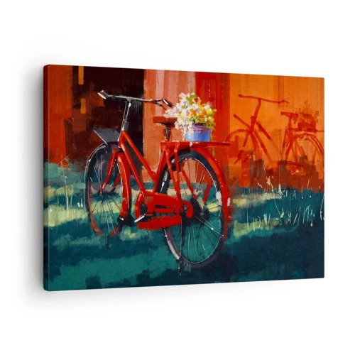 Impression sur toile - Image sur toile - I want to ride my bicycle - 70x50 cm