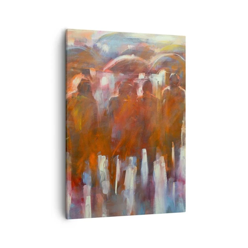 Impression sur toile - Image sur toile - Identiques sous la pluie et dans le brouillard - 50x70 cm