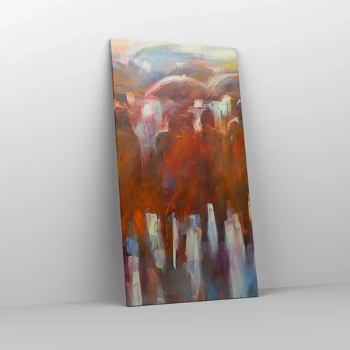 Impression sur toile - Image sur toile - Identiques sous la pluie et dans le brouillard - 65x120 cm