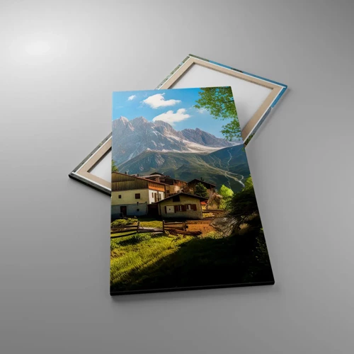 Impression sur toile - Image sur toile - Idylle alpine - 65x120 cm